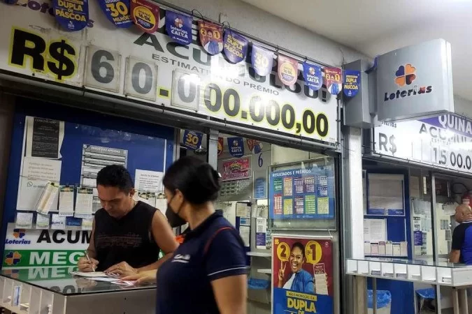 Mega-Sena acumulada sorteia R$ 60 milhões, nesta quarta-feira (13/4) - Carlos Vieira/CB/D.A Press