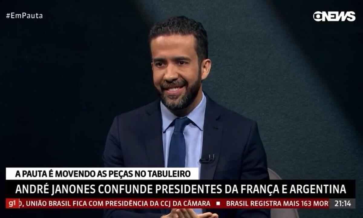 Pré-candidato a presidente, deputado erra presidente da Argentina: 'Macron' - Reprodução/GloboNews