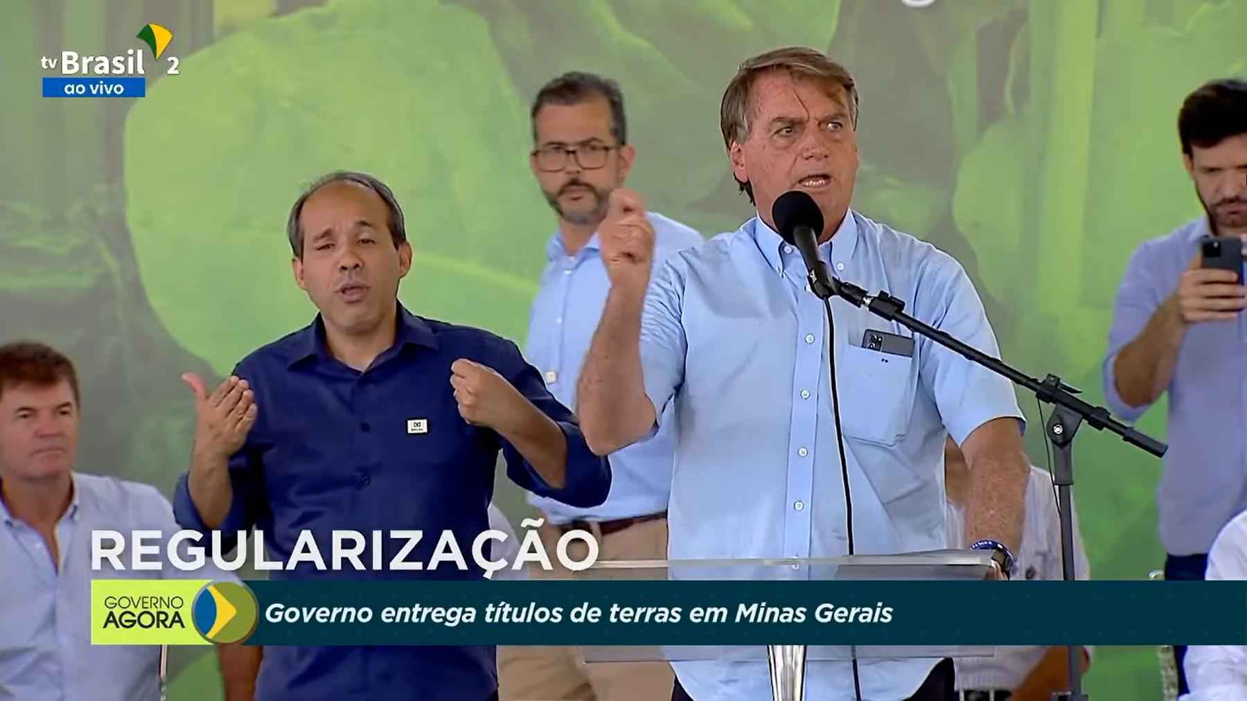 Em Minas, Bolsonaro celebra 'segunda vida' após facada em Juiz de Fora - Reprodução/YouTube/Palácio do Planalto