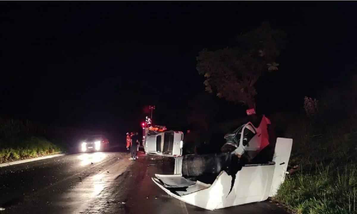 Motorista morre em acidente na BR-352 em Lagoa Formosa - Divulgação/Polícia Militar Rodoviária