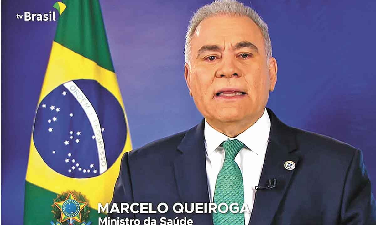 Ministro Queiroga anuncia fim da emergência para COVID no Brasil - REPRODUÇÃO DE TV