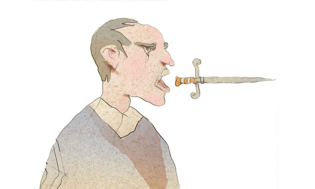 As palavras podem ferir, cobrar, queixar e pesar nossas vidas - ILUSTRAÇÃO/EM/ D.A PRESS