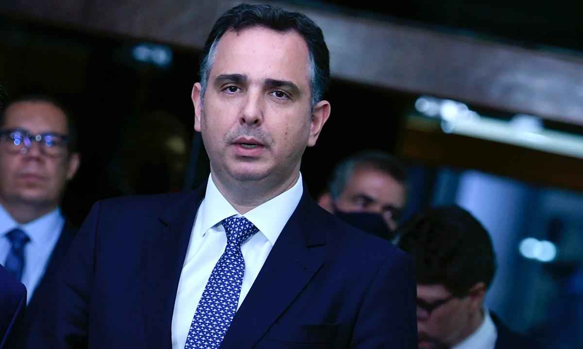 Rodrigo Pacheco diz que apenas o Congresso pode cassar parlamentares - Edilson Rodrigues/Agência Senado.