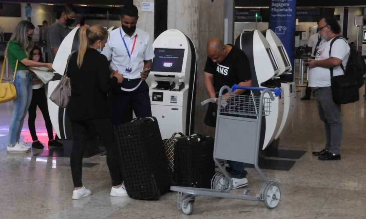 Companhias aéreas criticam decisão sobre gratuidade das bagagens  - Juarez Rodrigues/EM/D.A Press