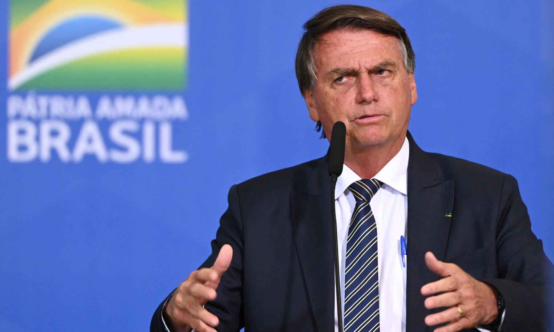 Bolsonaro diz que recebeu informação de que '02' seria preso por fake news - EVARISTO SA / AFP