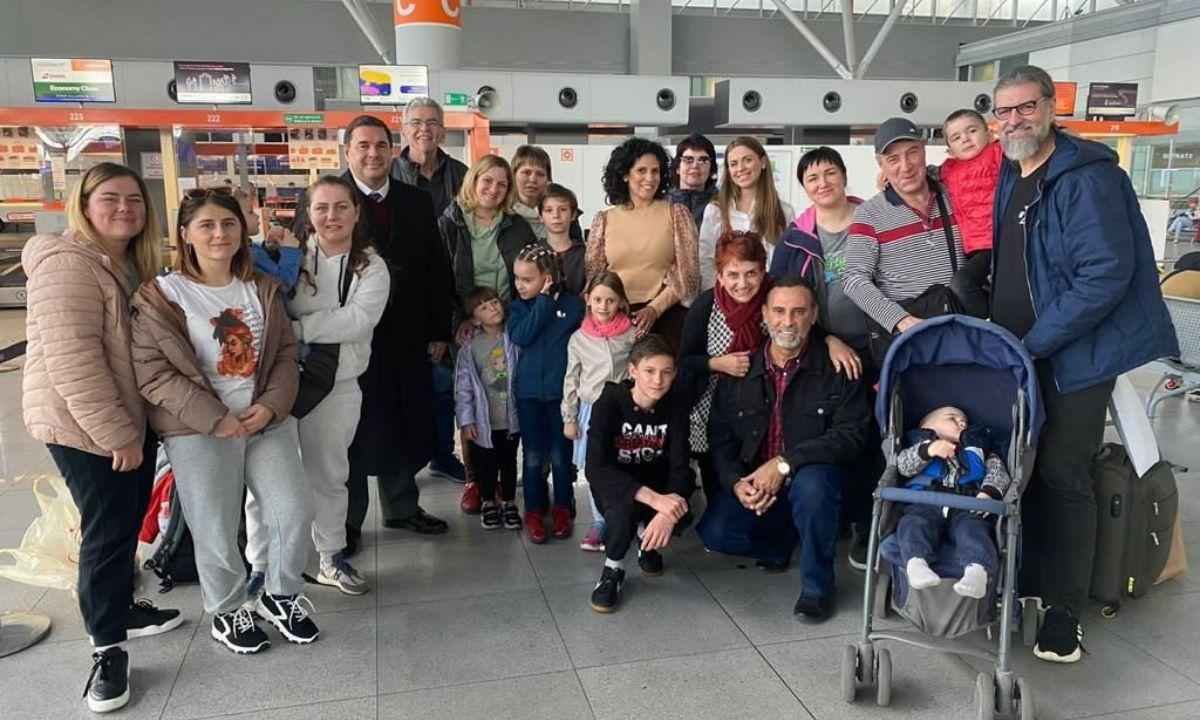 Famílias ucranianas chegam em BH nesta sexta-feira (29/04)  - Igreja Batista/Divulgação 