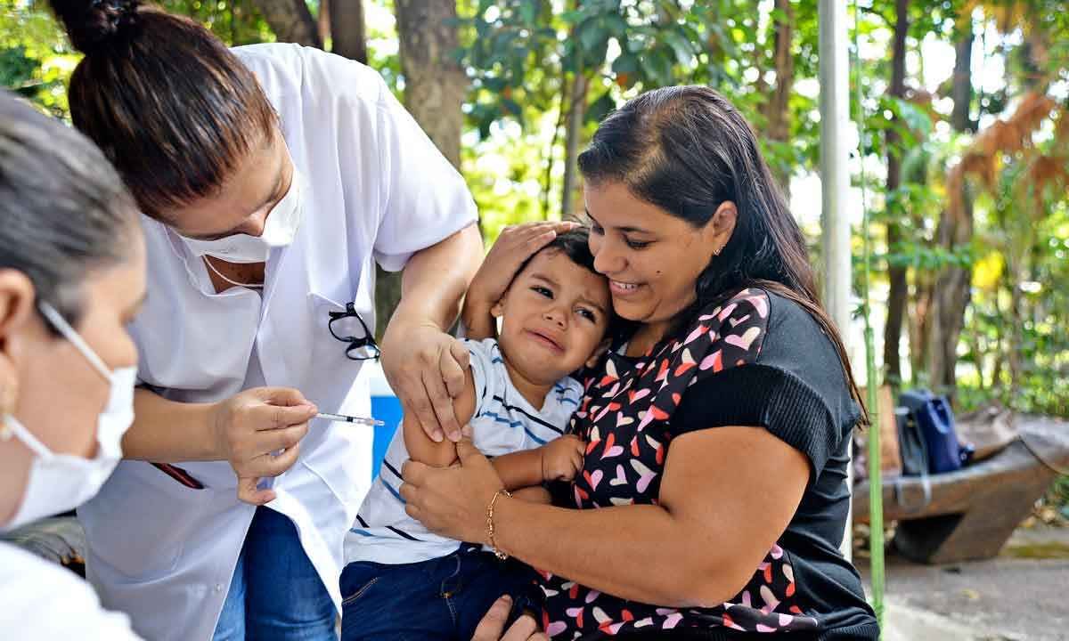 Apelo para vacinação das crianças - Túlio Santos/EM/D.A Press