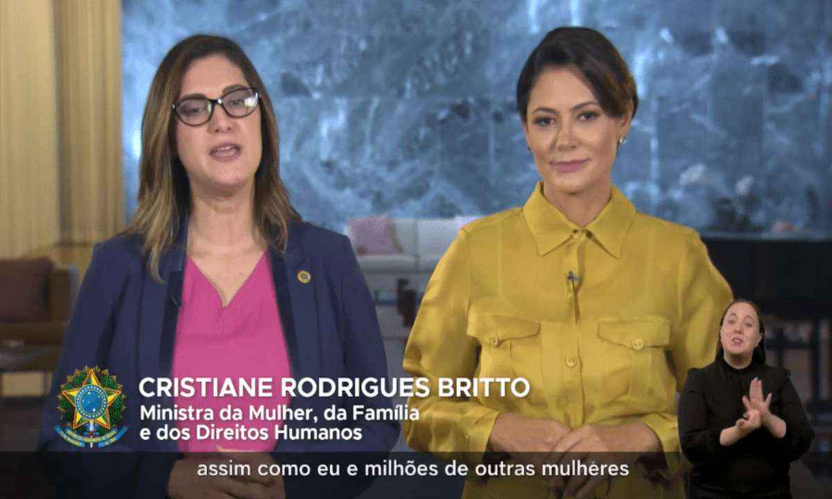 Dia das Mães: Michelle Bolsonaro felicita 'mães heroínas' em pronunciamento - Reprodução/Internet