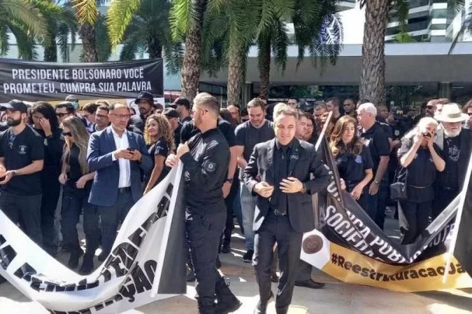 Policiais federais se mobilizam por reajuste salarial - Raphael Felice/CB/D.A Press