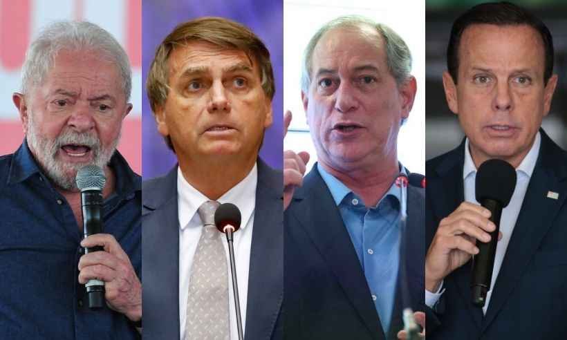 Pesquisa Genial/Quaest: Lula tem menor rejeição entre os candidatos - Alexandre Guzanshe/EM/D.A Press/Agência Brasil/Governo SP/Alan Santos/PR