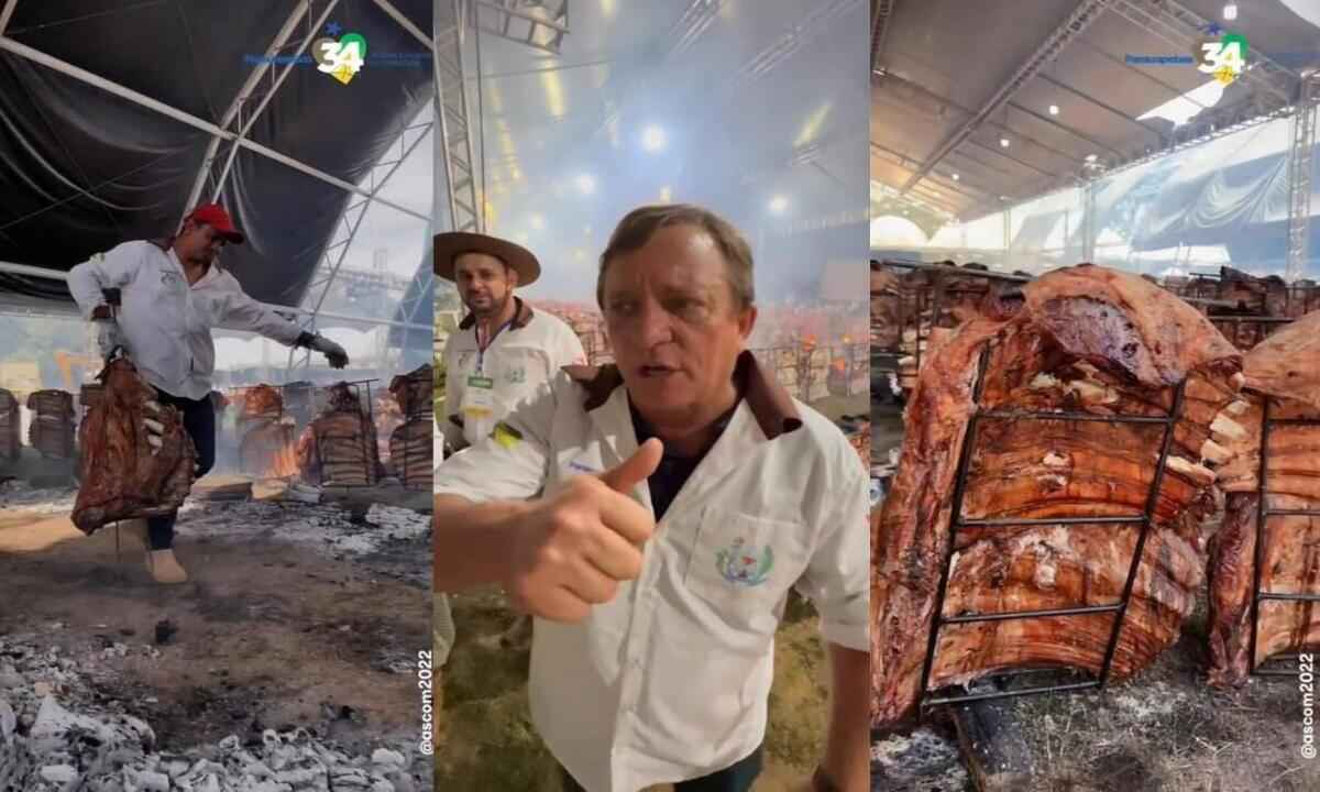 Maior costelão do mundo: cidade comemora aniversário com 20 mil kg de carne