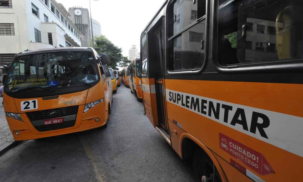 Motoristas do transporte suplementar de BH entram em greve na segunda-feira - Gladyston Rodrigues/EM/D.A Press