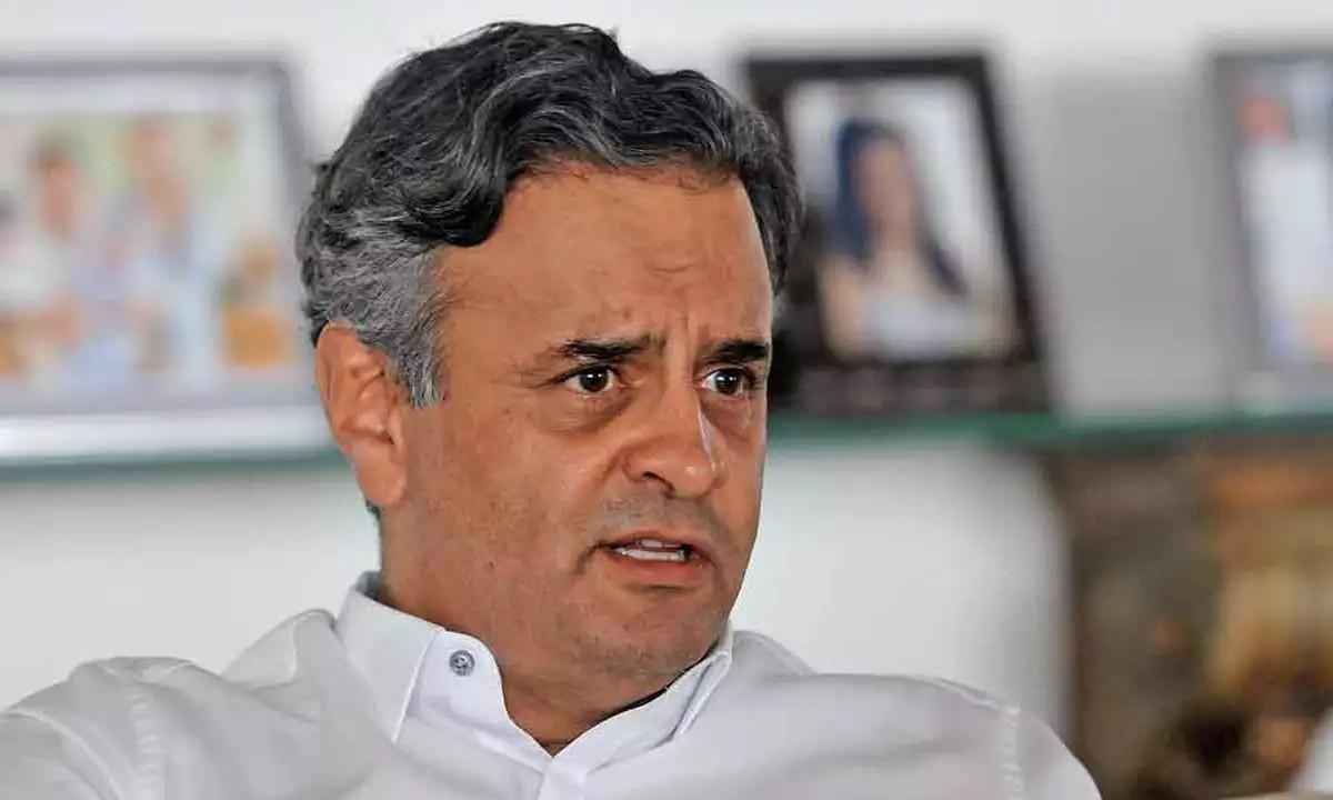 Aécio sobre liderança em pesquisa para o Senado: 'Apreço dos mineiros' - Leandro Couri/EM/D.A PRESS