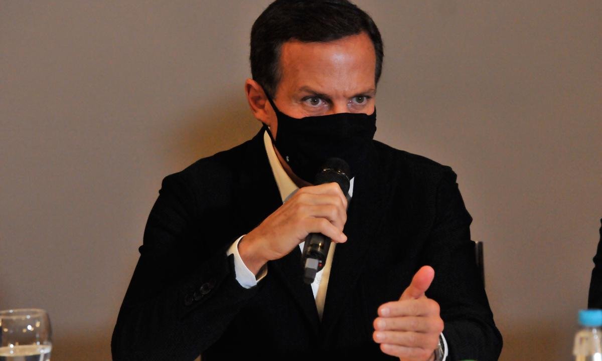 Cúpula do PSDB negocia desistência de Doria, mas ele ainda resiste - MARCOS VIEIRA/EM/D.A PRESS