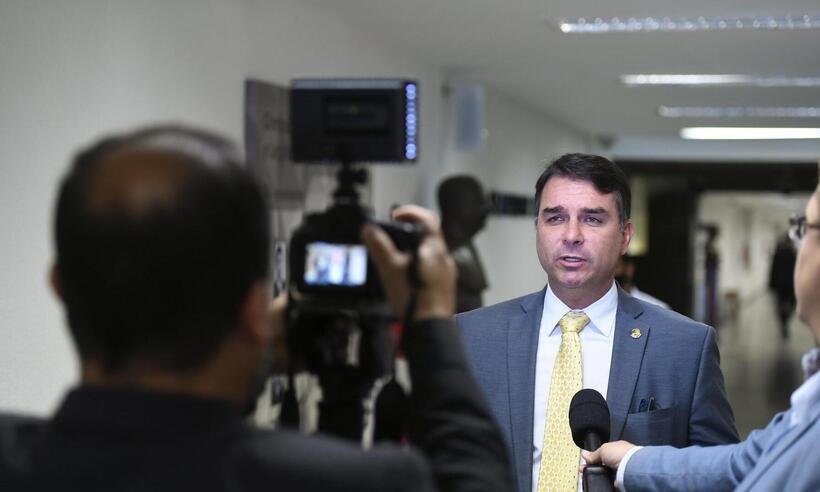 Participação de Bolsonaro em debates ainda não está confirmada, diz Flávio - Edilson Rodrigues/Agência Senado