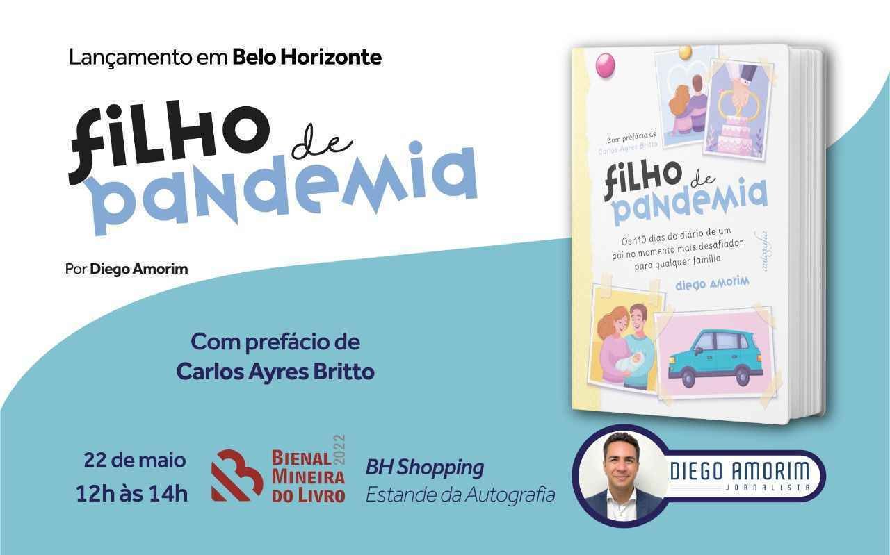 'Filho de pandemia' será lançado na Bienal Mineira neste final de semana - Diego Amorim/Divulgação