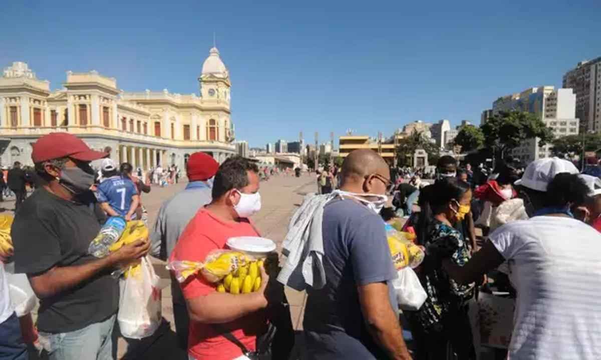 Preços altos levam à queda nas doações de alimentos em BH, segundo ONGs - Leandro Couri/EM/D.A Press