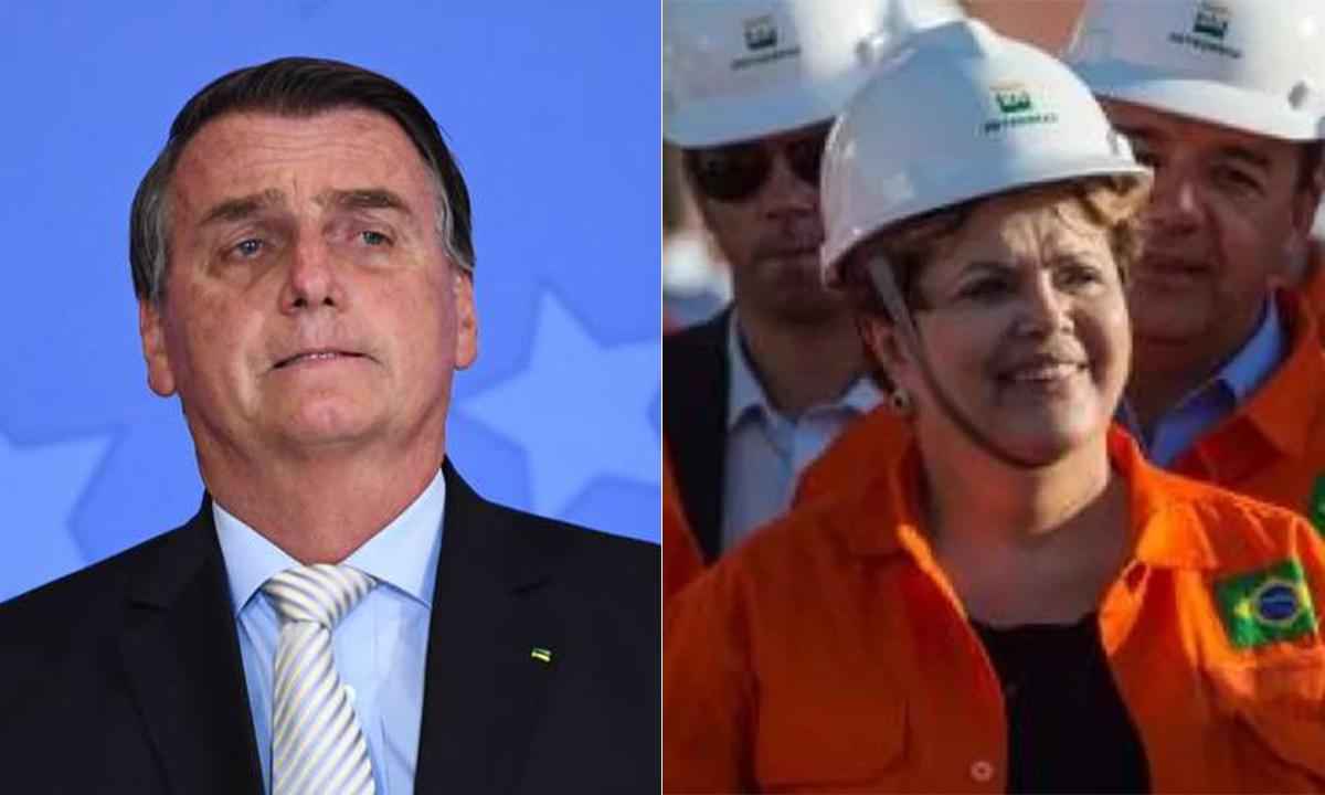  Combustíveis: Bolsonaro segue movimentos de Dilma para segurar preços  - Evaristo Sá/AFP e Vandelei Almeida 