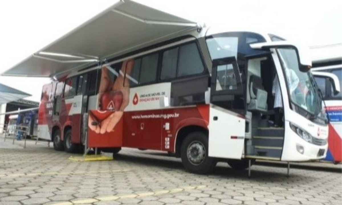 Fundação Hemominas terá coleta de sangue em ônibus itinerante - Divulgação 