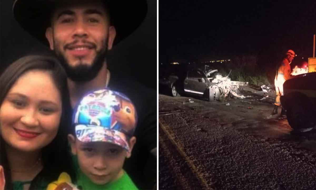 Cantor, esposa e filho pequeno morrem em acidente no Triângulo Mineiro  - WhattsApp/Divulgação