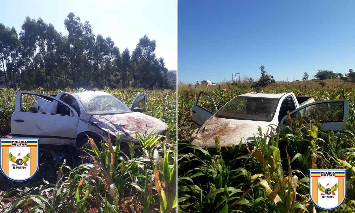 Motorista bebe em fazenda, pega a estrada e morre em capotamento - Divulgação (Polícia Militar Rodoviária/PMR)