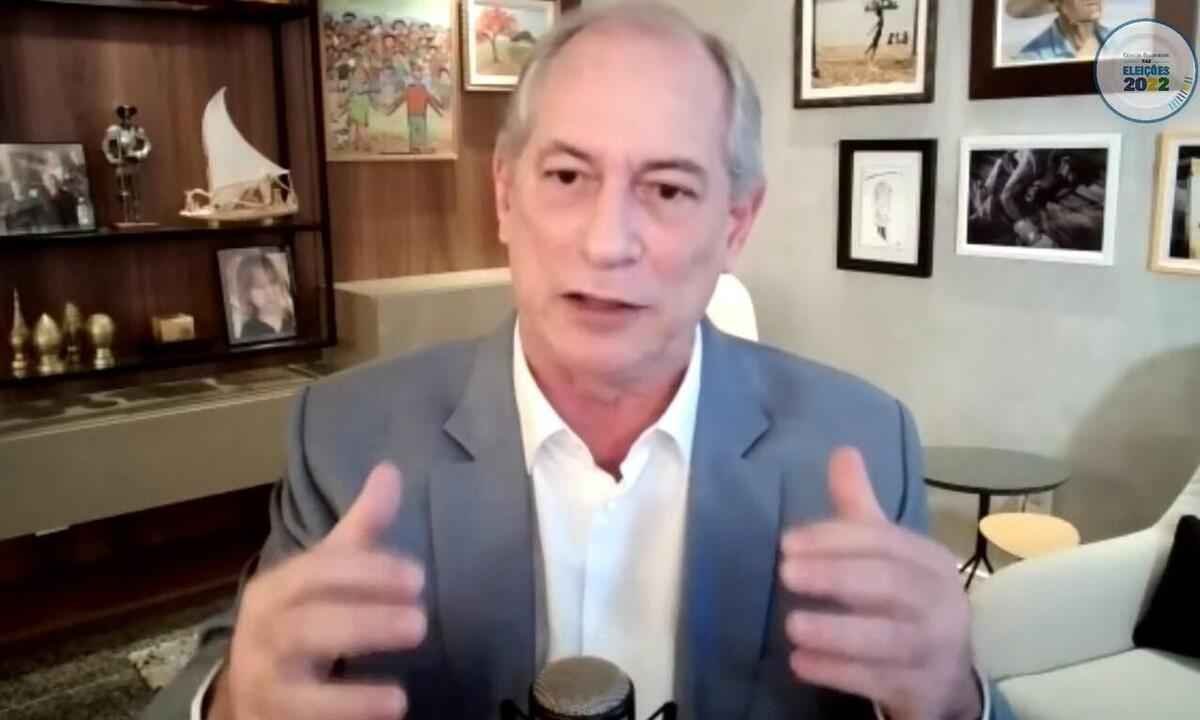 Ciro sobre Bolsonaro e Lula: 'Comportamento fascista, roubalheira' - Reprodução/YouTube Correio Braziliense