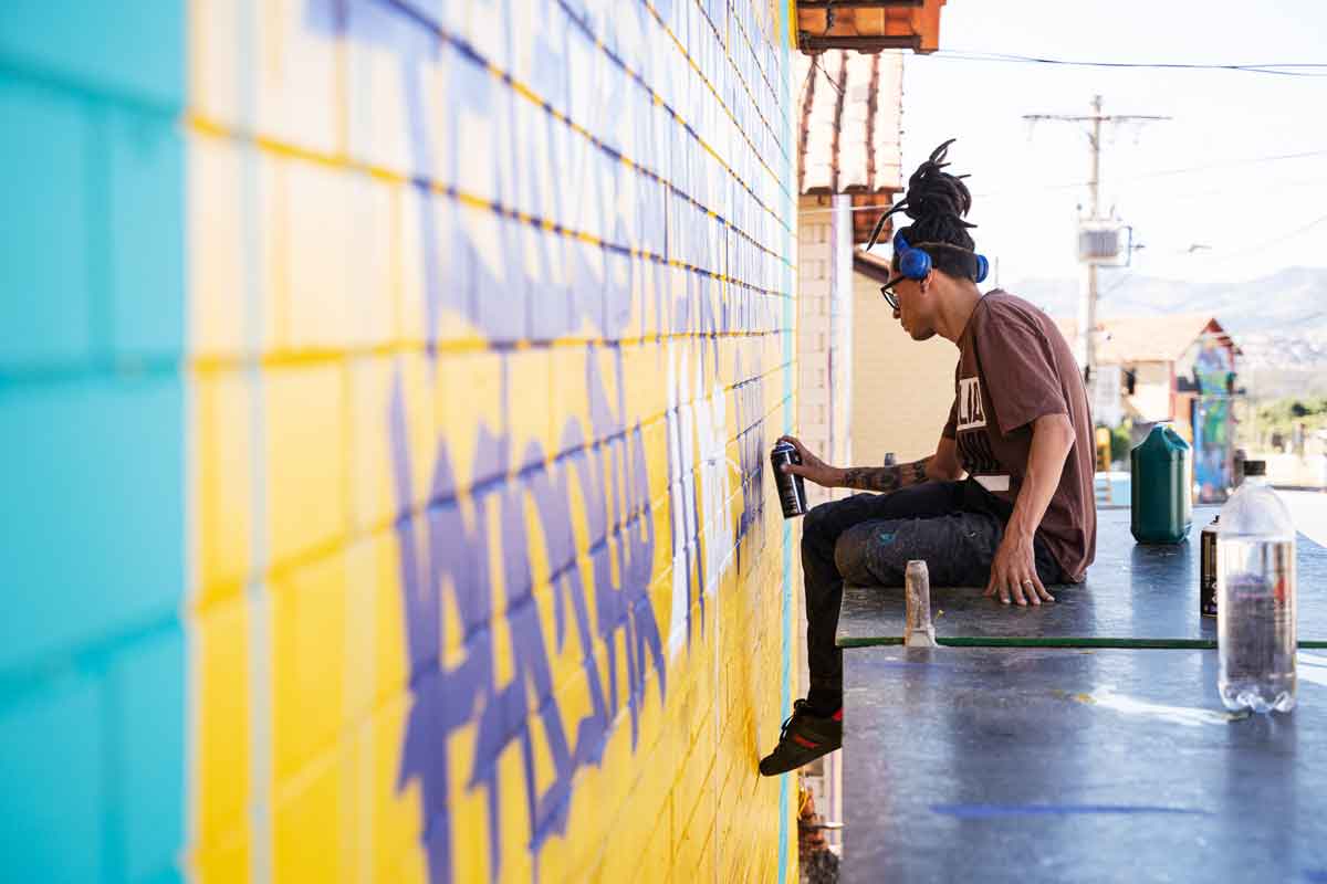 Dez grafiteiros criam painel coletivo em homenagem ao hip-hop de BH - Acervo pessoal