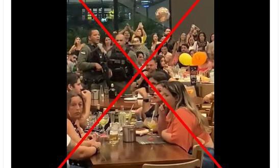 Gravação de homem sendo expulso de bar não mostra o filho de Lula - Reprodução