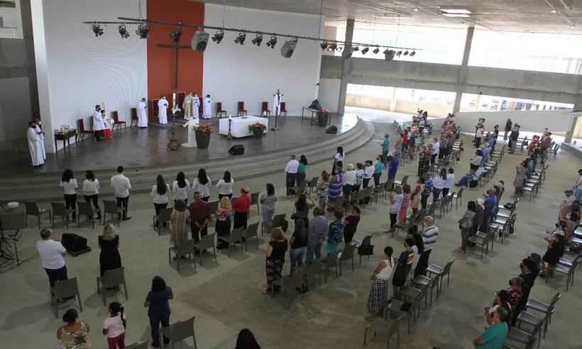 Corpus Christi: fome é tema de tapetes para celebrar a data em BH - Edesio Ferreira/EM/D.A Press (24/07/2022)