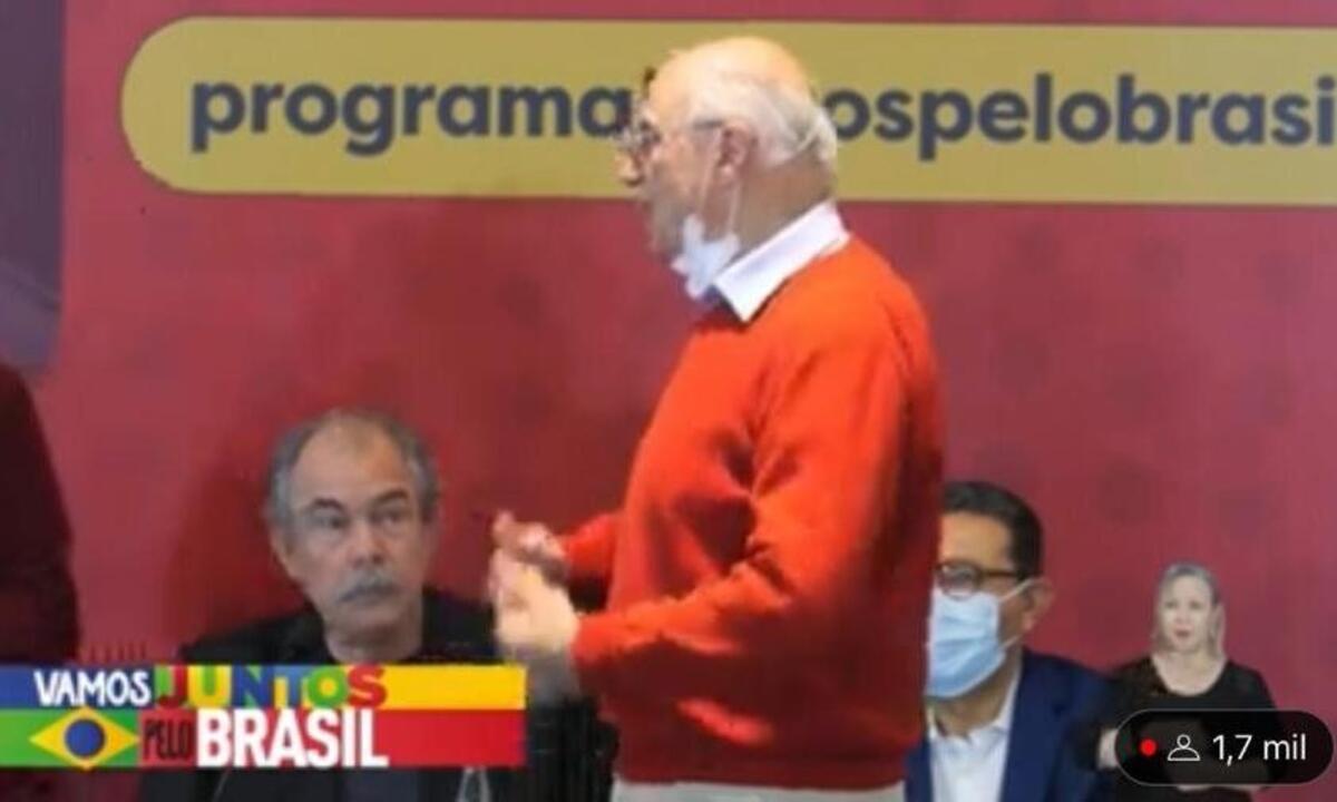 Evento de Lula tem 'sermão' de Suplicy e invasão de bolsonarista - Reprodução/YouTube Lula