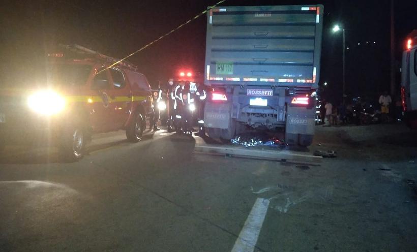 Aluno da Ufop morre em acidente de moto com carreta; moradores protestam - CBMMG/Divulgação