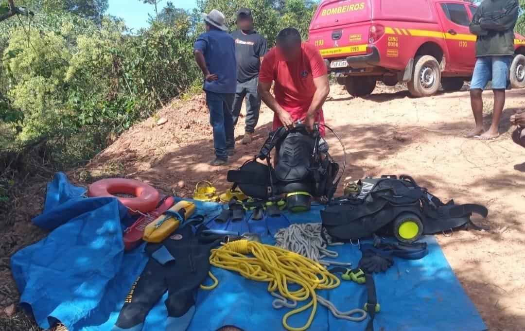 Embriagado, jovem pula dentro de represa e morre afogado em Córrego Danta - Corpo de Bombeiros de Araxá/Divulgação