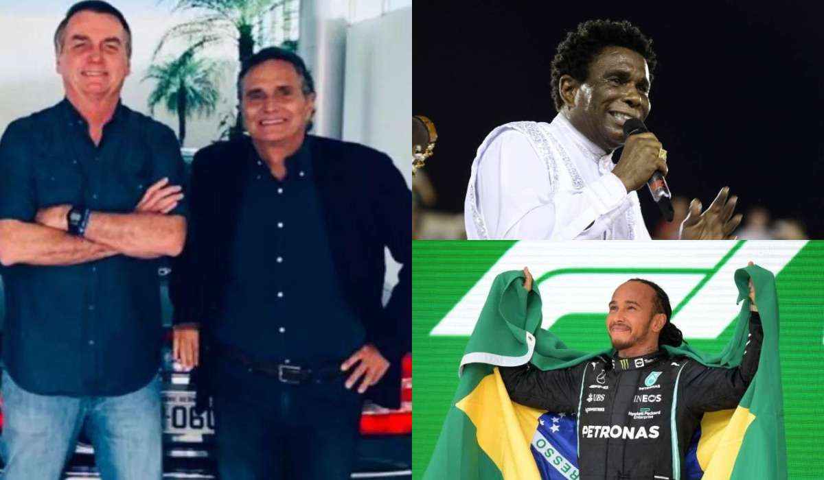 Bolsonaristas citam Neguinho da Beija-Flor para defender Piquet em racismo - Reprodução redes sociais / Agência Brasil / AFP