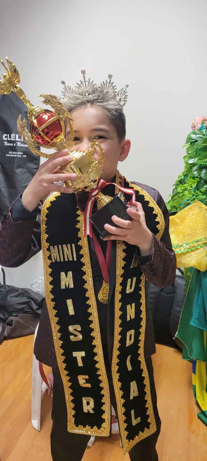 Mineiro de 9 anos é eleito Mister Mirim Mundial - Arquivo Pessoal/Divulgação