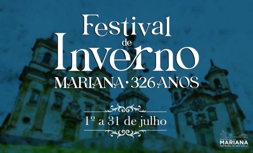 Festival de Inverno de Mariana: programação é divulgada  - foto: Prefeitura Municipal de Mariana/Divulgação