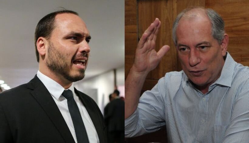 Carlos Bolsonaro resgata tuíte antigo de Ciro e debocha: 'Valeu Cirão' - AFP / Sergio LIMA / Paulo Filgueiras/EM/D.A Press