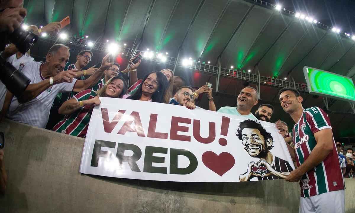 O último jogo de Fred, ou o adeus de um especialista em gols - MARCELO GONÇALVES / FLUMINENSE