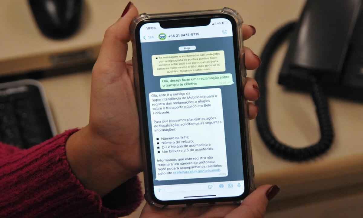 PBH começa a receber denúncias sobre o transporte coletivo pelo WhatsApp - Gladyston Rodrigues/EM/D.A Press