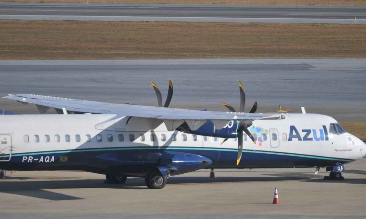 Emergência em Confins: avião da Azul passou por manutenção semana passada - Alexandre Guzanshe/EM/D.A. Press