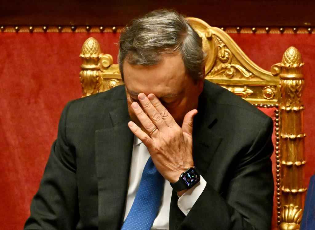 Primeiro-ministro italiano, Mario Draghi, renuncia - Andreas SOLARO / AFP
