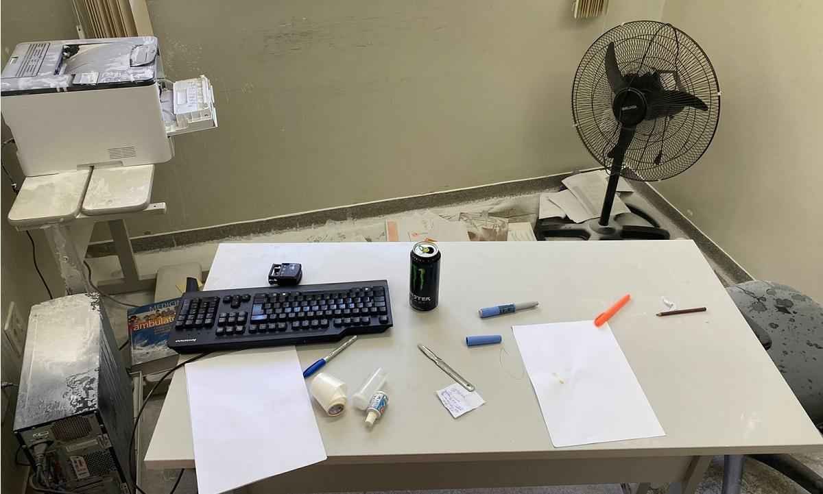 Paciente não aceita usar máscara e vandaliza UBSF em Uberlândia - Reprodução/Redes sociais