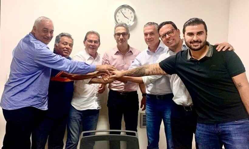 Em reunião com Paulinho da Força, Solidariedade acerta apoio a Zema - Deputado Zé Silva/Divulgação