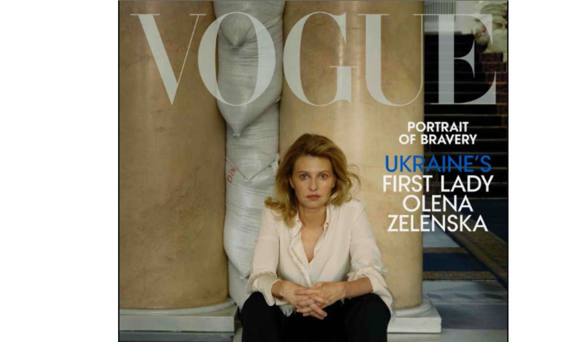 Primeira-dama ucraniana estampa capa da Vogue - Reprodução / Vogue