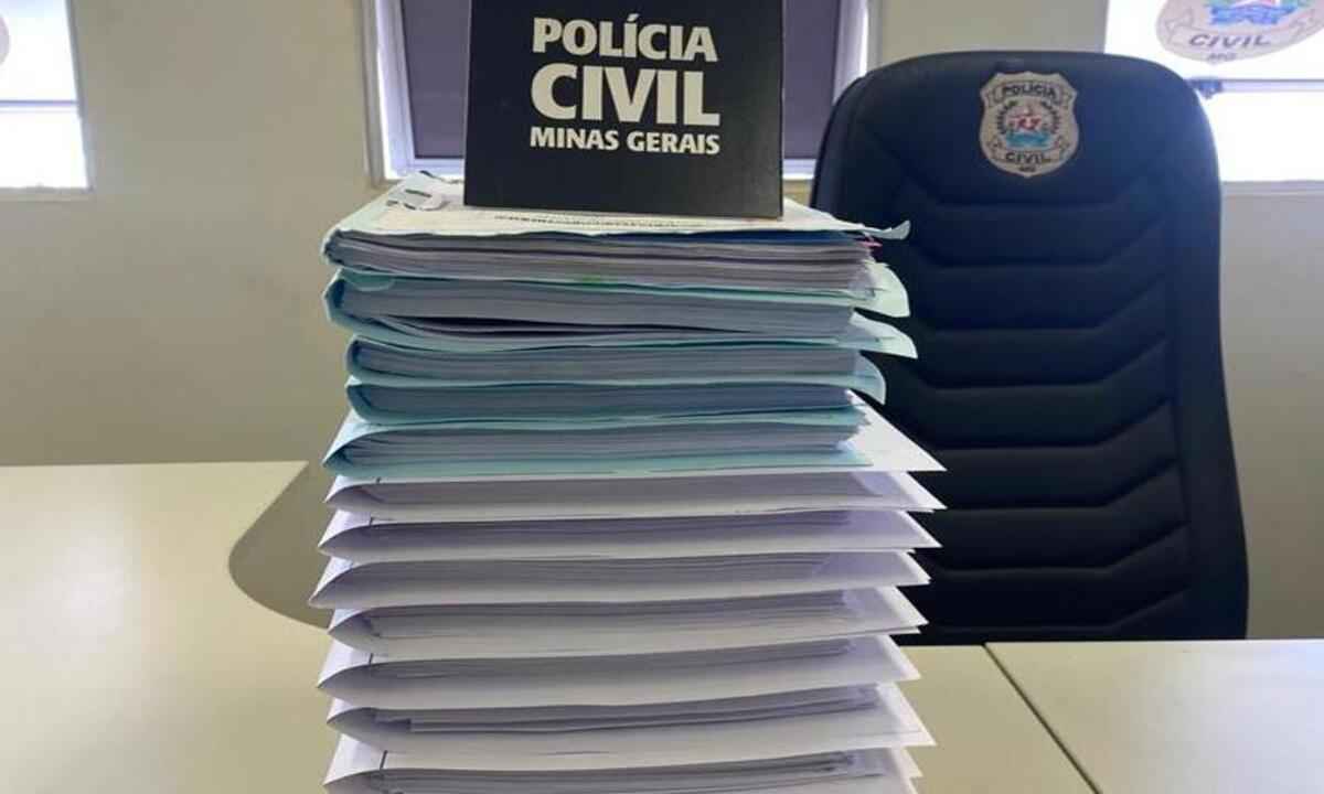 Quatro pessoas são indiciadas por desvio de recursos públicos da saúde - PCMG/Divulgação