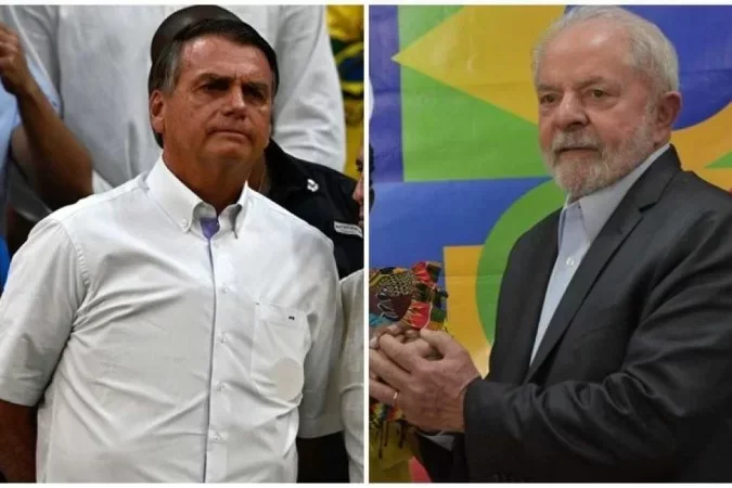 Genial/Quaest: Diferença entre Lula e Bolsonaro cai de 14 para 12 pontos - Mauro Pimentel/AFP e Nelson Almeida/AFP