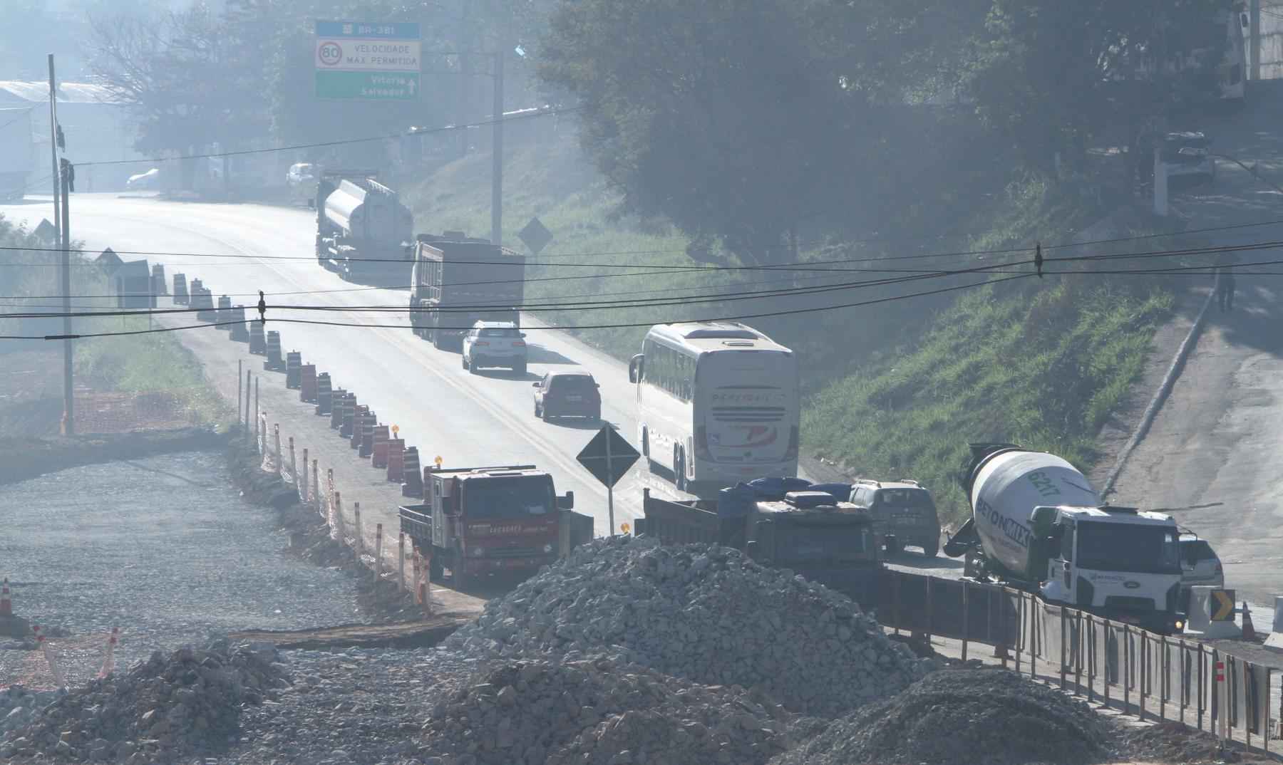 Concessão da BR-381 terá 5 pontos de pedágio de BH a Governador Valadares - Edésio Ferreira/EM/D.A Press