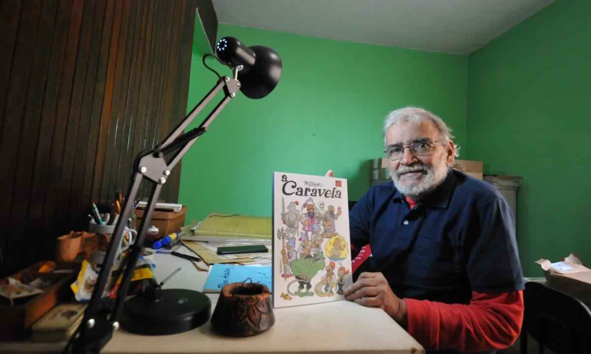 Cartunista Nilson Azevedo lança livro no FIQ - Alexandre Guzanshe/EM/DA Press