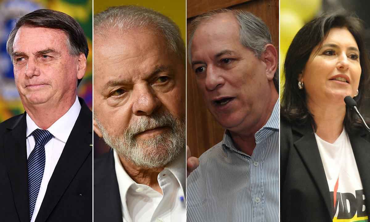  Veja como ficam as chapas formadas na disputa à Presidência da República - EVARISTO SA / AFP e Paulo Filgueiras/EM/D.A e Gladyston Rodrigues/EM/D.A Press