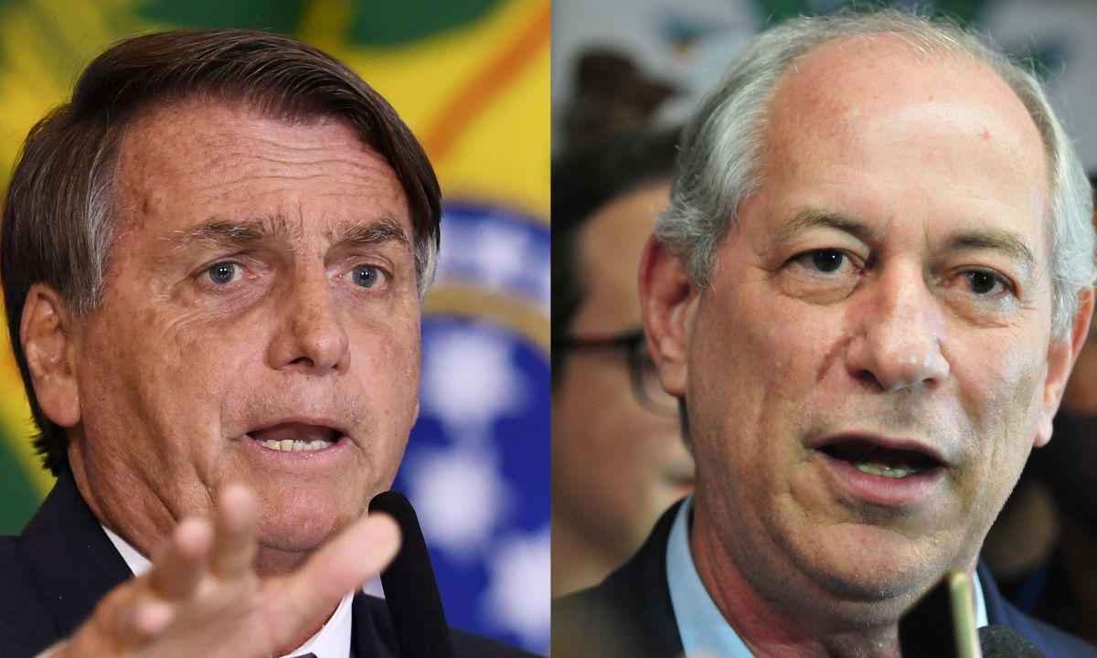 Bolsonaro é candidato com maior rejeição, seguido por Ciro Gomes - EVARISTO SA / AFP e Ramon Lisboa/EM/D.A Press