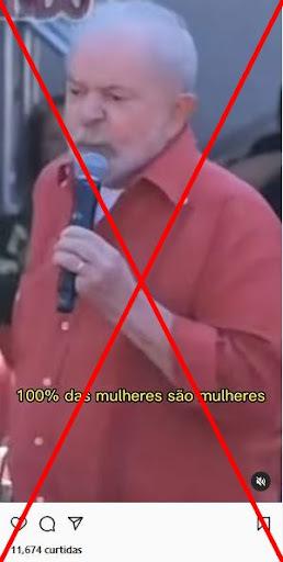 Lula não disse que 100% das mulheres mexicanas são mulheres; áudio foi adulterado